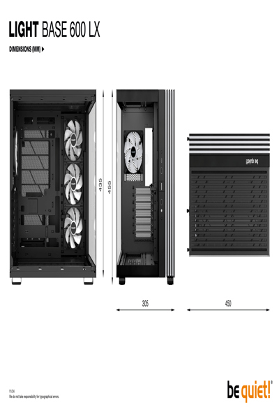 Be Quiet! Light Base 600 LX - Midi-tower - BGW67