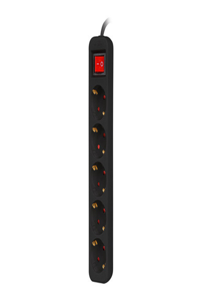 Lanberg Steckdosenleiste 5x Schuko m. Sch. Kupfer schw. - Power Strip