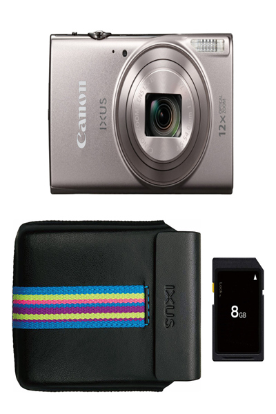 Canon IXUS 285 HS - Digital Camera - 20.2 MP CMOS - Display: 7.62 cm/2.3" TFT - Silver - 1079C001
