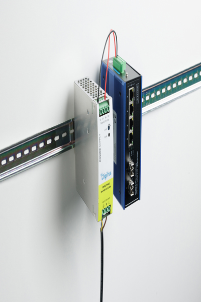 DIGITUS Industrial power supply unit, 24V DC, 5A, 120W, AC-DC, metal housing, for DIN rail mounting - DN-PWR-STD-12024