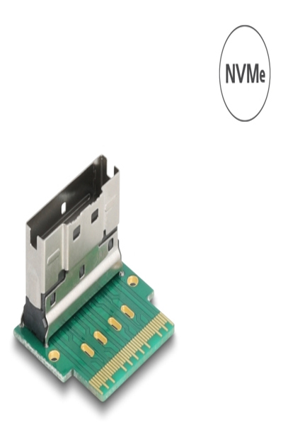 Delock Adapter Slim SAS SFF-8654 8i Plug to Jack 90Â°