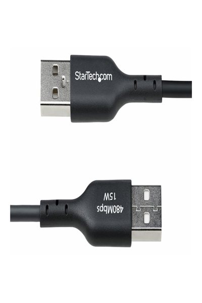 StarTech.com 1m USB-A till USB-C laddningskabel - USB2AC1MNC