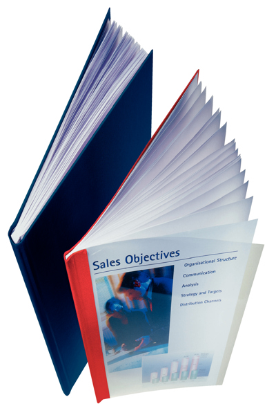 Esselte Leitz 177119 - A4 - Cardboard - Blue - Transparent - 30 sheets - 240 g/mÃ‚Â² - 80 g/mÃ‚Â²