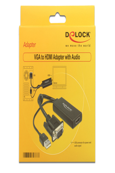 Convertisseur vidéo Delock - VGA