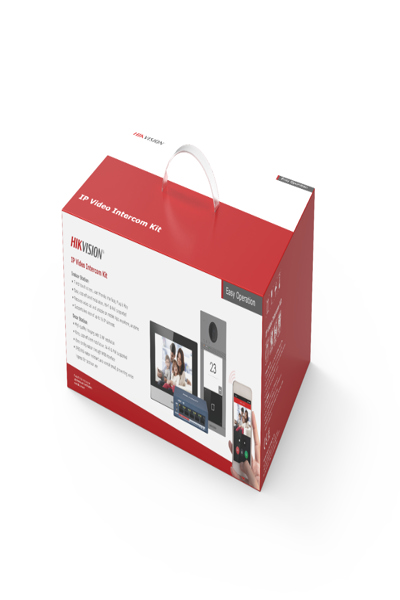 Hikvision DS-KIS604-S C : kit d'interphone vidéo IP