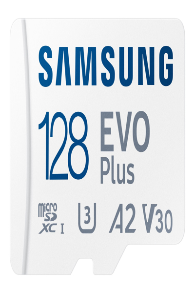 Samsung EVO Plus MB-MC128KA - Flash memory card (microSDXC to SD adapter included) - MB-MC128KA/EU