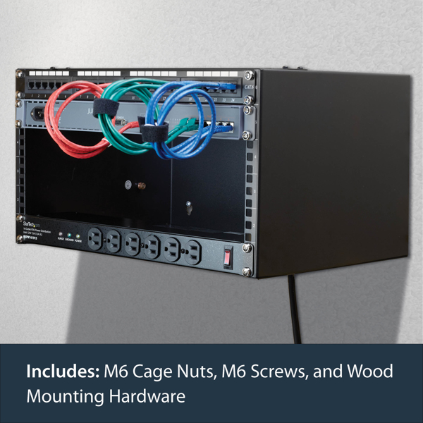 6U Wall Mount for Patch Panel 14in Deep WALLMOUNT6 - WALLMOUNT6