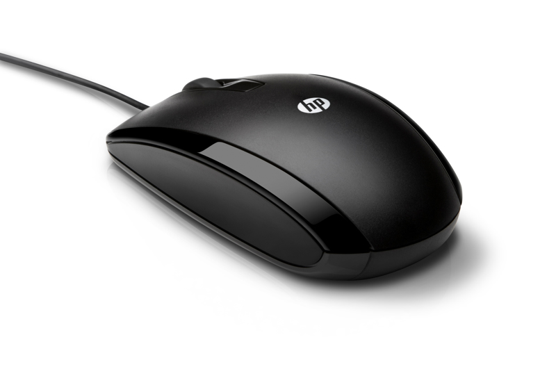 HP X500 Wired Mouse - Optical - USB Type-A - Black - E5E76AA#ABB