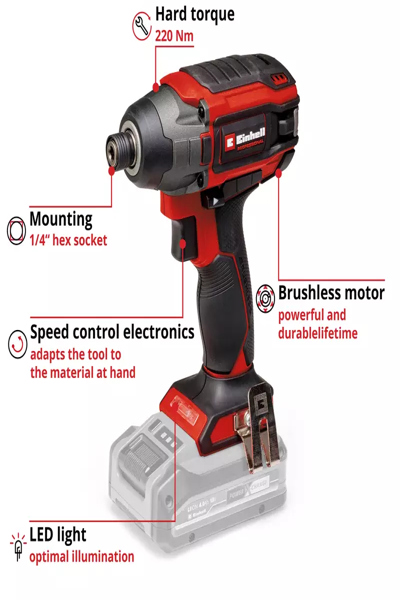 Visseuse à chocs sans fil Einhell TP-CI 18/220 Li BL™ Solo