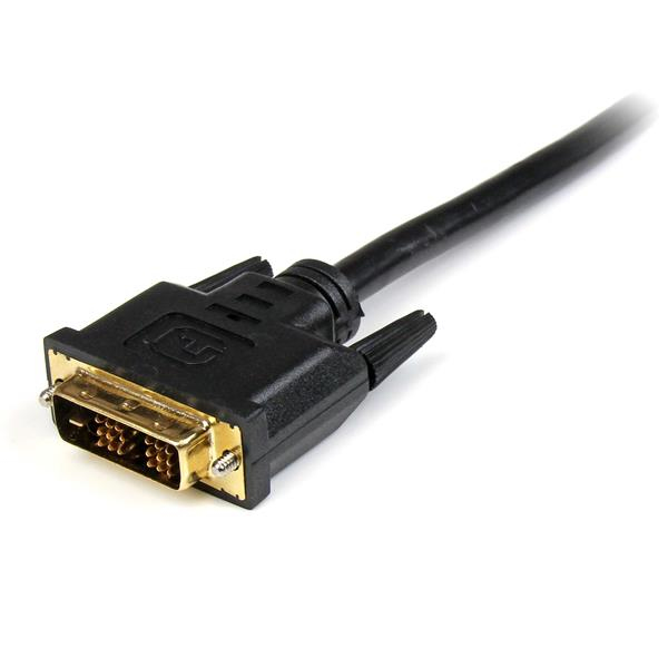 StarTech HDMI to DVI-D Cable - Male/Male - Video Cable - HDMI / DVI - 28 AWG - HDMI, 19-pin (M) - DVI-D (M) - 2.0m - Black (HDDVIMM2M) - HDDVIMM2M