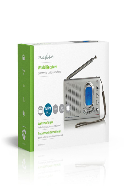 Nedis World Radio AM/FM/SW Battery - RDWR1000GY