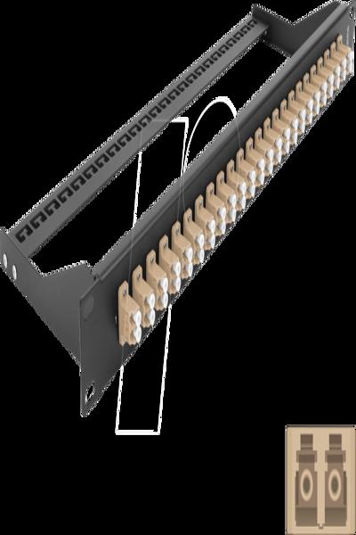Delock Patch panel - rack mountable - 43388
