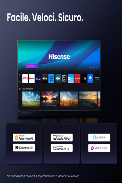 HISENSE 85U7Q 85" UHD MINI LED SMART TV - 85U7Q