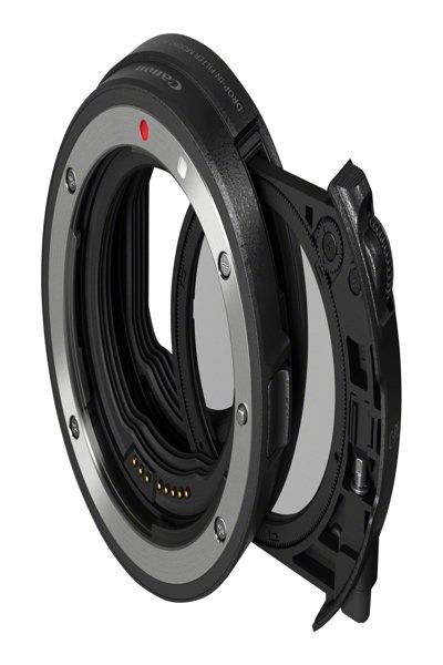 Adaptateur de monture pour filtre insérable Canon EF-EOS R avec filtre polarisant circulaire insérable A - Canon EF - Canon RF - Noir - Canon EOS R - 24,7 mm - 121 g