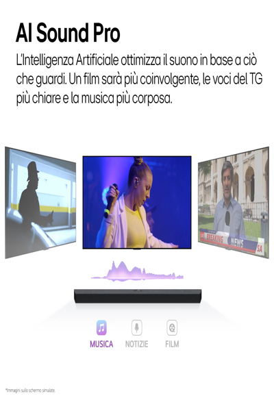 LG S70TY 3.1.1 Channel Soundbar with 400W Output & DTS:X - S70TY