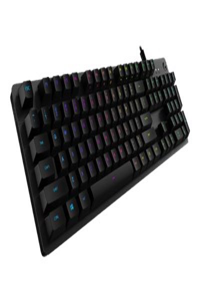 Logitech G G512 Carbon RGB Mechanical Gaming Keyboard - GX Blue (Clicky) - Wired - USB - Membrane - AZERTY - RGB LED - Carbon - 920-008940
