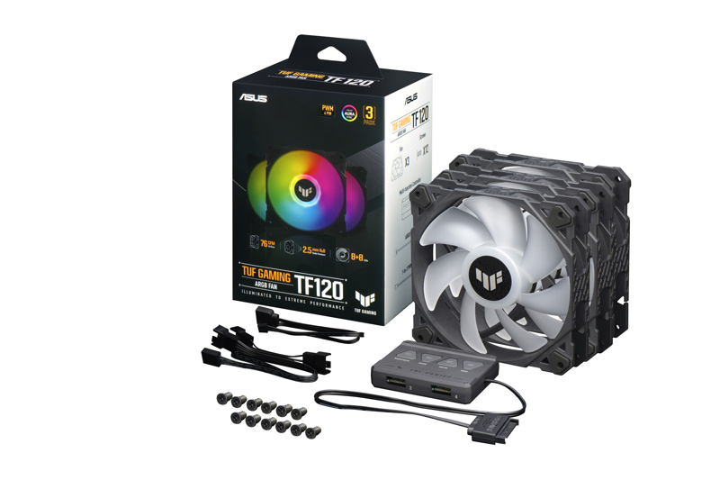 Fan ASUS TUF Gaming TF120 ARGB 3 in 1 plus Controller - 90DA0030-B09030