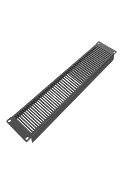 Delock Rackpanel - svart - 2U - 66671