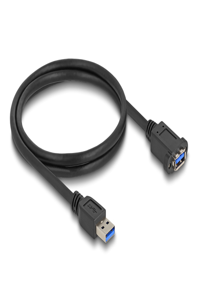 Câble d'extension USB Delock - USB Type A (M) vers USB Type A (F) montable sur panneau