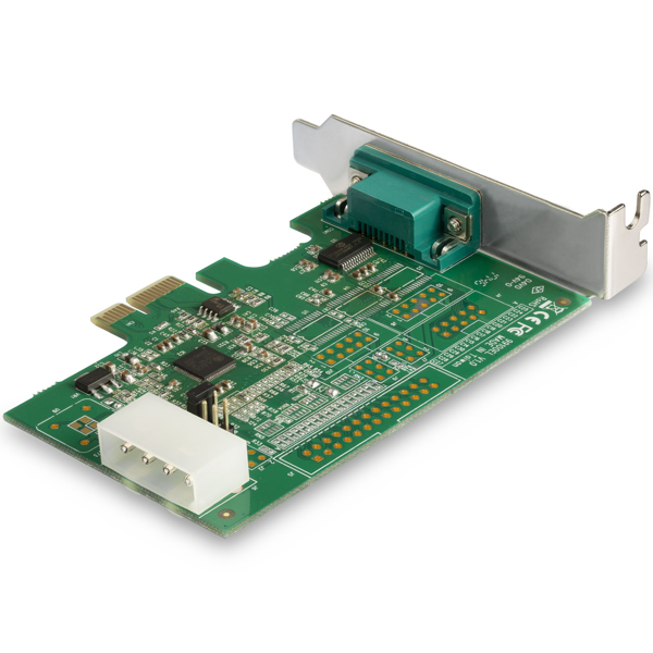 StarTech 4 Port PCI Express RS232 Serial Adapter Card - 16950 UART - 256-byte FIFO Cache - PCI E Serial Card - Serial Adapter - PCIe - RS-232 x 4 - PEX4S953
