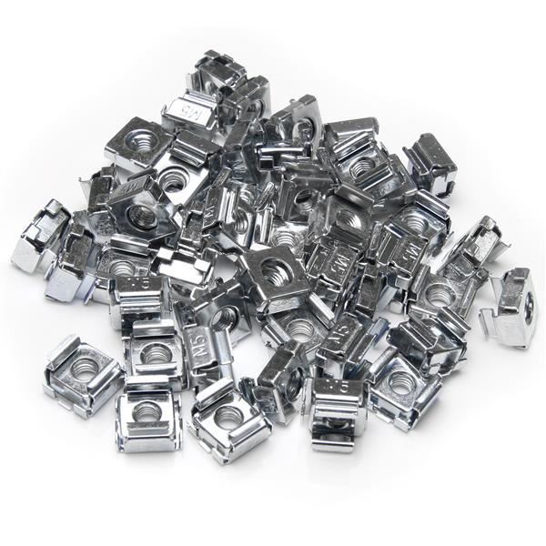 StarTech 50 Pkg M5 Cage Nuts for Server Rack Cabinets - CABCAGENUTS