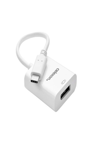 Adaptateur celexon USB-C vers DisplayPort M/F blanc