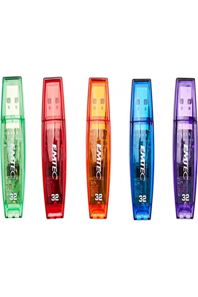 EMTEC C410 Color Mix - Candy Jar 2.0 - 32 GB - USB Type-A - 2.0 - 15 MB/s - Cap - Multicolour - ECMMD32GC410JAR80