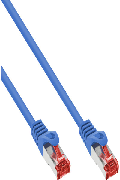 Câble de raccordement en ligne S/FTP PiMF Cat.6 250 MHz PVC cuivre bleu 50 m