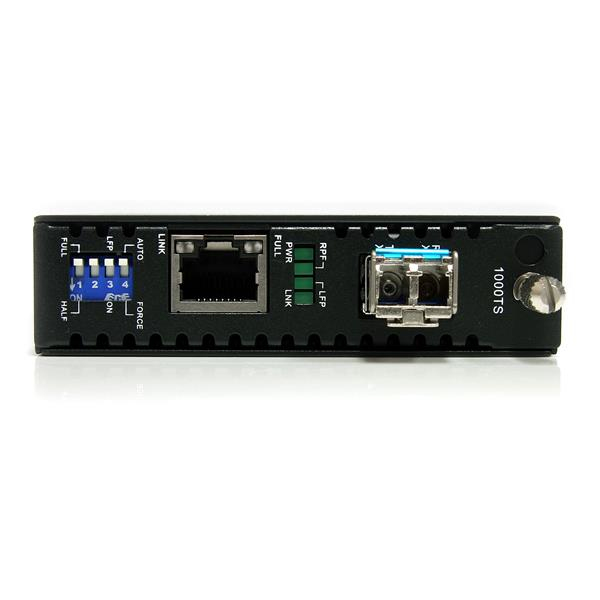 StarTech Gigabit Ethernet Single Mode LWL / Fiber Optic LC Media Converter 40 km - Media Converter - 1000Base-LX, 1000Base-SX, 1000Base-T - RJ-45 / LC Monomode - 1310 nm (ET1000S40LC2) - ET1000S40LC2