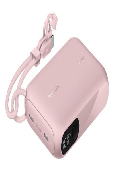 Belkin BoostCharge - Power Bank - with Display - 10000 mAh - 20 Watt - PD - 2 - BPB027HQPK
