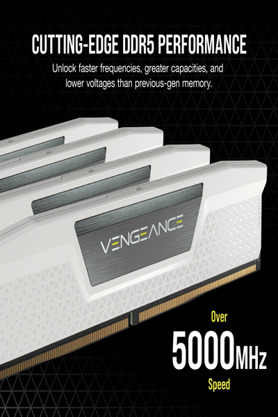 Corsair CL36 kit Vengeance white retail - 32 GB - DDR5 - CMK32GX5M2E6000Z36W