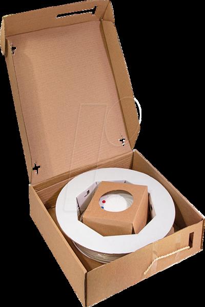 LogiLink FB4SC20 : Boîtier FTTH 4x SC/APC, câble 20m
