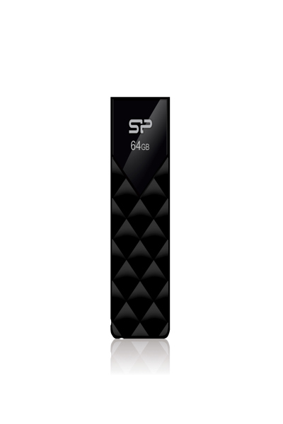 Silicon Power 64GB Ultima U03 - 64 GB - USB Type-A - 2.0 - Slide - 13 g - Black - SP064GBUF2U03V1K