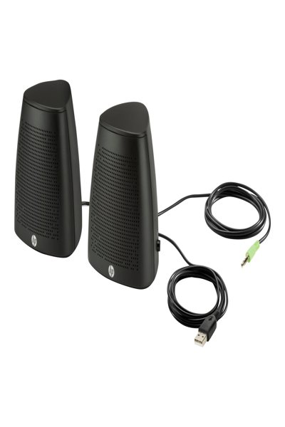 HP S3100: 2.0 Channel Wired Speakers, Black - V3Y47AA#ABB