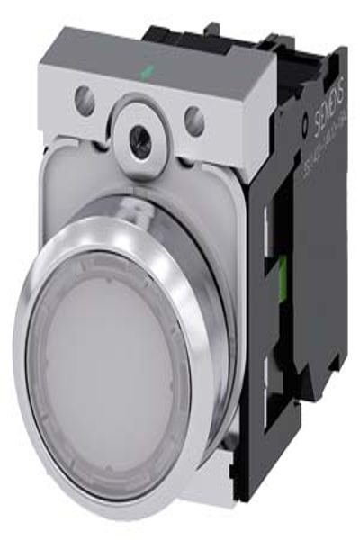 Siemens 3SU1152-0AB60-1BA0 Push Button Black Silver White 320V