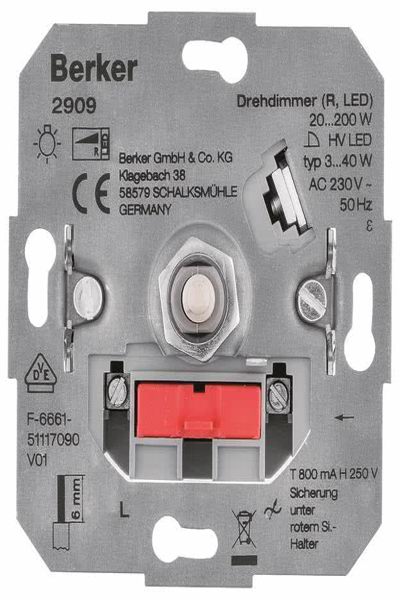 Berker 2909 LED-dimmer Vridreglage - 2909