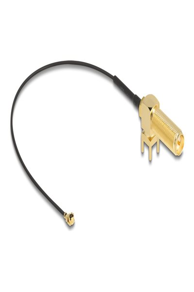 Delock Antenna cable - RP-SMA (R) bulkhead to MHF I (P) straight - 12039