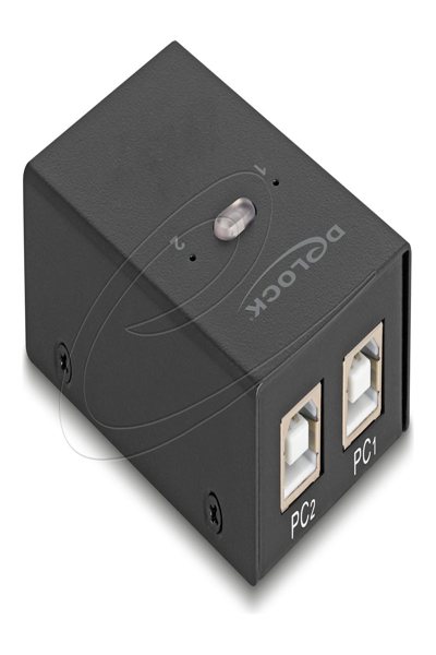 Delock USB-switch - 2 datorer till 4 enheter - 11505