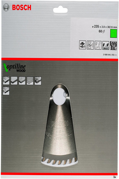 Bosch Optiline Wood Circular Saw Blades - Wood - 23.5 cm - Bosch - 220 g - 1 pc(s)