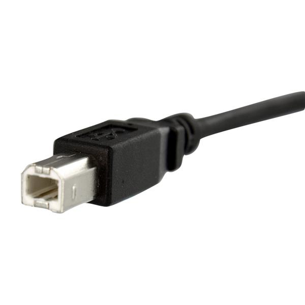 StarTech 1 ft Panel Mount USB Cable B to B - F/M - 0.3 m - USB B - USB B - USB 2.0 - 480 Mbit/s - Black - USBPNLBFBM1