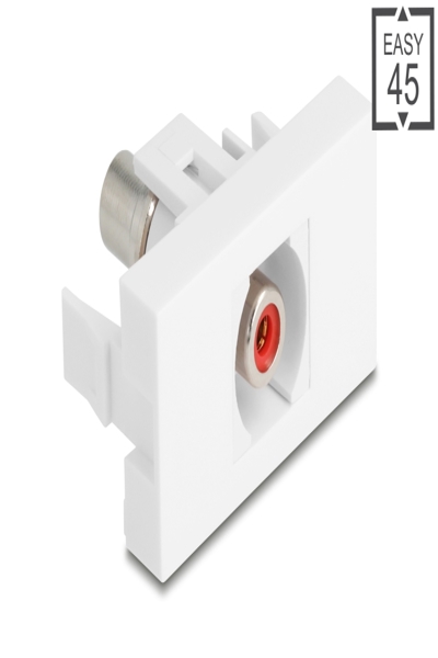 Delock Easy 45 Modul Cinch Buchse zu rot weiÃƒÅ¸ - 90857