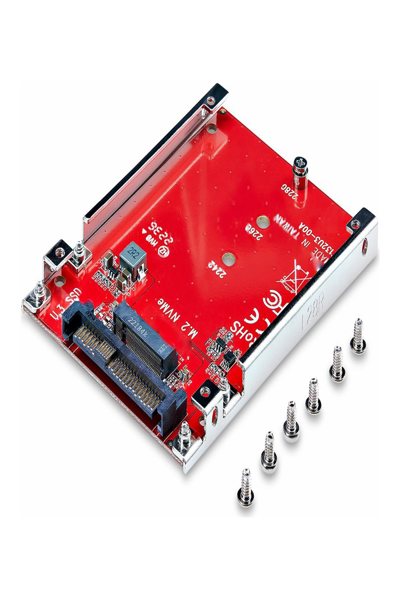 StarTech.com M.2 to U.3 Adapter, For M.2 NVMe SSDs, PCIe M.2 Drive to 2.5inch U.3 (SFF-TA-1001) Host Adapter/Converter, TAA Compliant - 1M25-U3-M2-ADAPTER