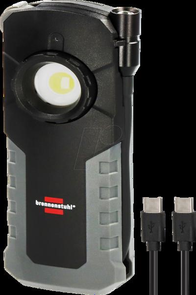 Brennenstuhl 1173730001, LED, 410 g, IP54, 2500 mAh, handhållen arbetslampa - 1173730001