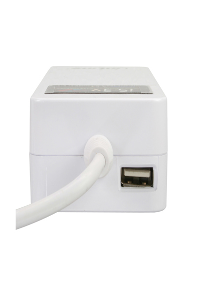 Adaptateur universel pour ordinateur portable InLine avec écran couleur blanc