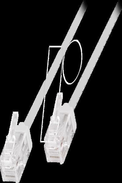 LogiLink CQ3081U - RJ45-Kabel Cat.6a U/UTP slim weiÃƒÅ¸ - Cable - Network - CQ3081U