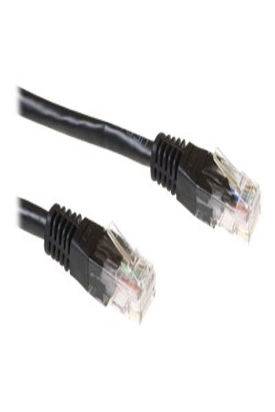 ACT Black 0.5 meter U/UTP CAT6A patch cable with RJ45 connectors - 0.5 m - Cat6a - U/UTP (UTP) - RJ-45 - RJ-45 - Black