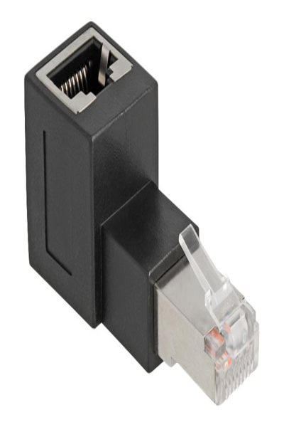 Adaptateur réseau Delock - RJ-45 (F) coudé vers RJ-45 (M)