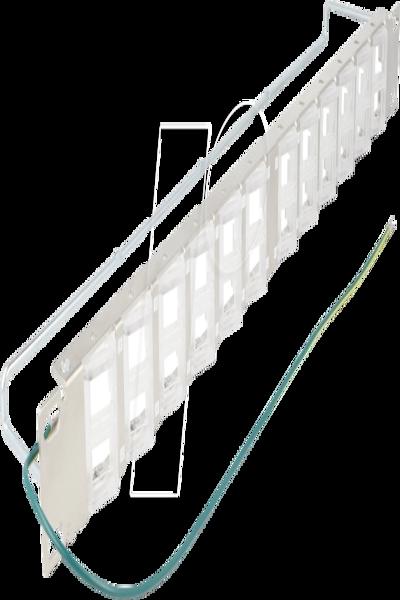 Delock Patchpanel (blank) - vinklingsbara portar, med dragavlastning - 67066