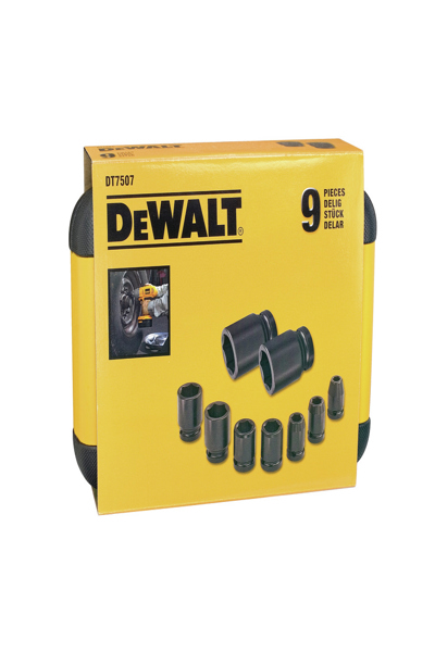 DEWALT DT7507-QZ 9-piece socket set metric