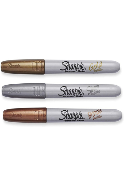 Dymo 1986006 - 3 pc(s) - Bronze - Gold - Silver - Fine tip - Bronze - Gold - Grey - Silver - Round - 0.9 mm